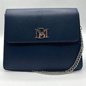 Elegant Navy Blue Chain Shoulder Bag